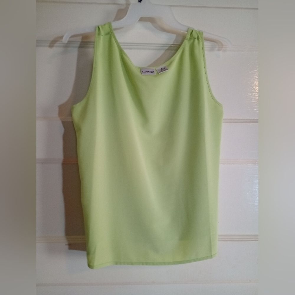 Liz Baker 14 green undershirt tank top